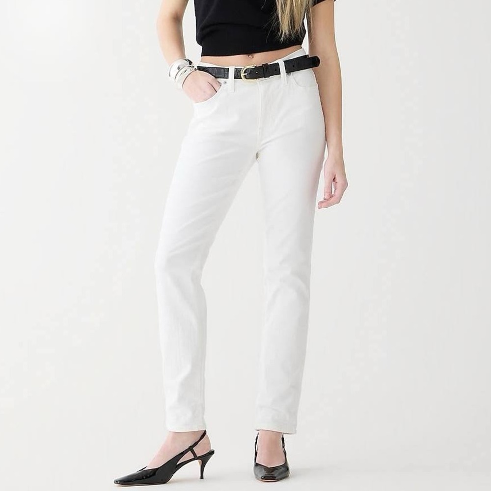 J. Crew Mercantile White Straight Leg Jeans